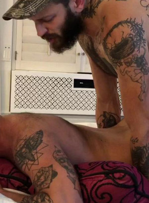 anal sex bareback blowjob cum in ass doggystyle hairy matt muck piggy sex pornstar sean harding tattoo 