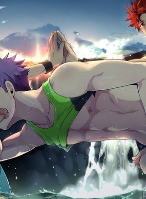 Anime gay boys having hardcore sex and love
