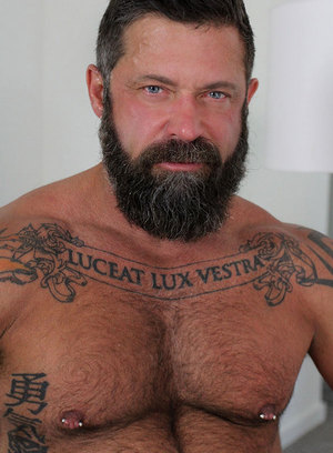 bear hairy jasper jones jerking off jock strap piercing pornstar solo tattoo 