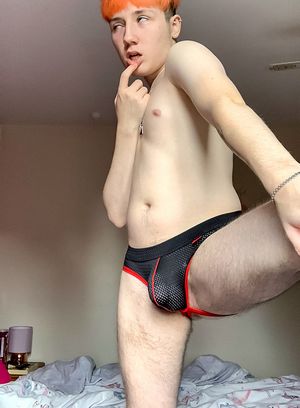 amateur british butt play ellis rhodes masturbation pornstar red head selfshot smooth solo trimmed twink underwear 