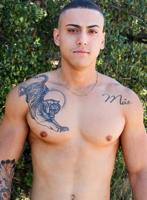 big dick jerking off muscle men solo tattoo 